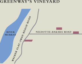 Map of Greenway's Vineyard